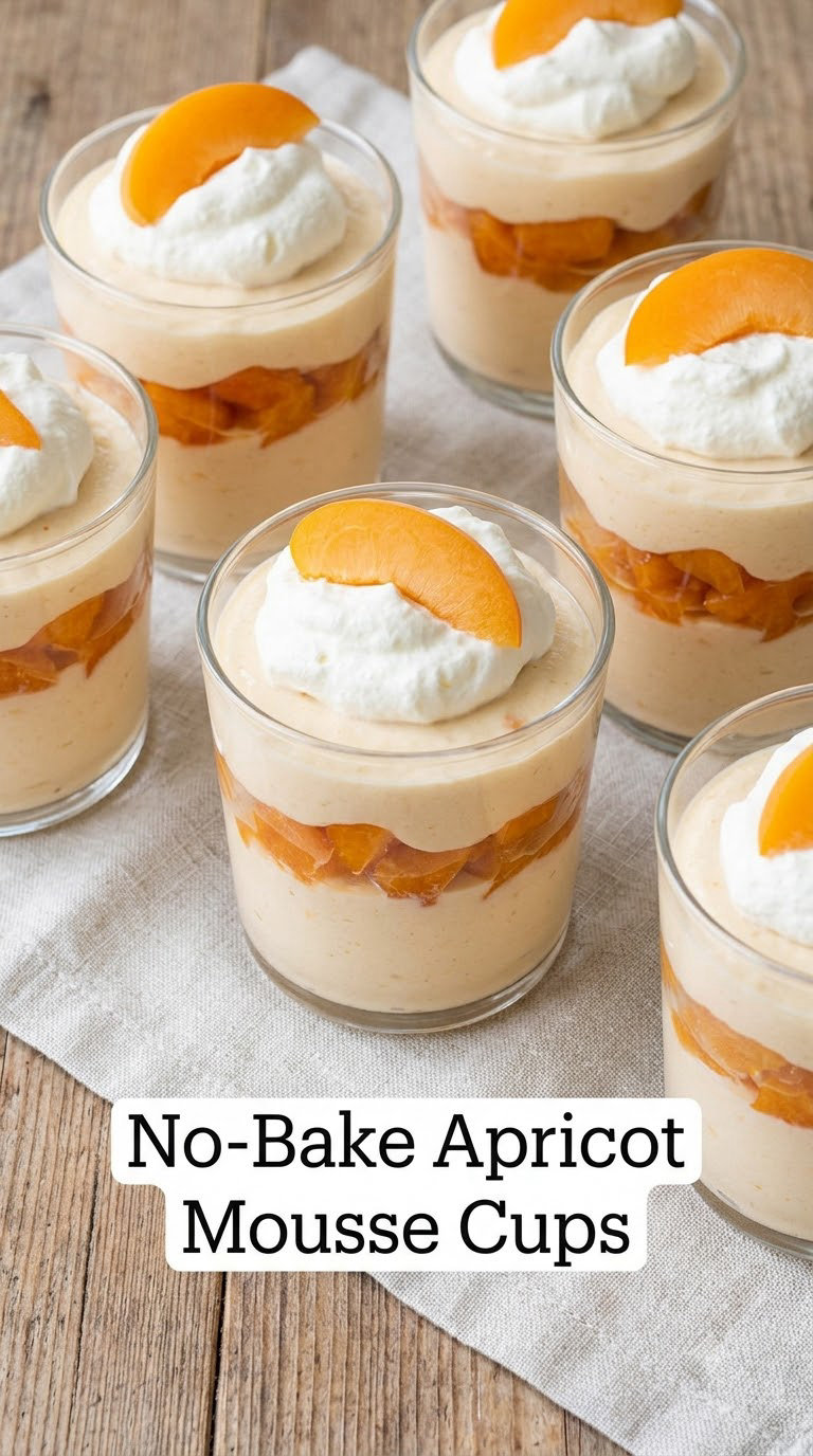 No-Bake Apricot Mousse Cups