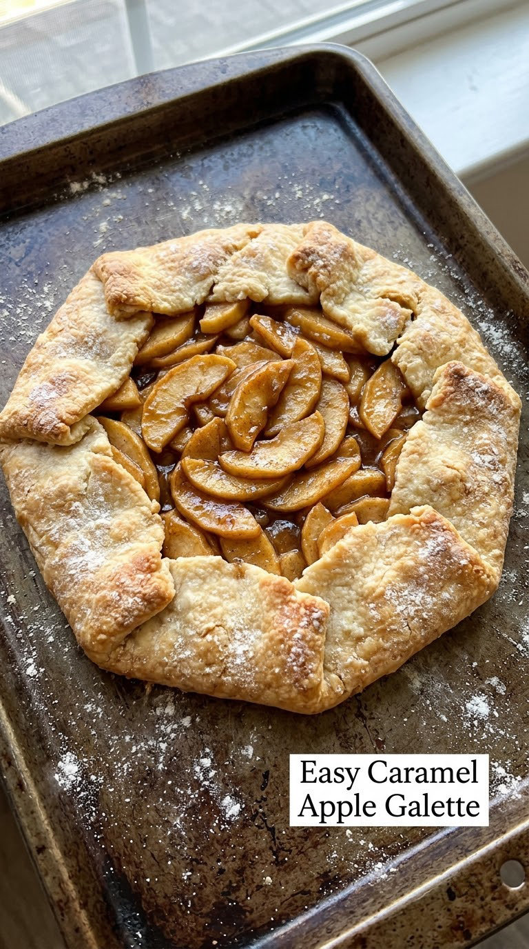 Easy Caramel Apple Galette