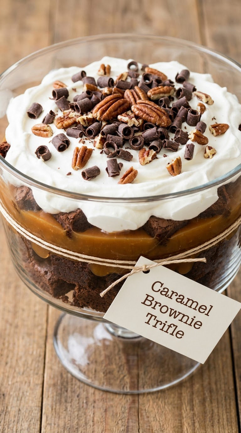 Caramel Brownie Trifle