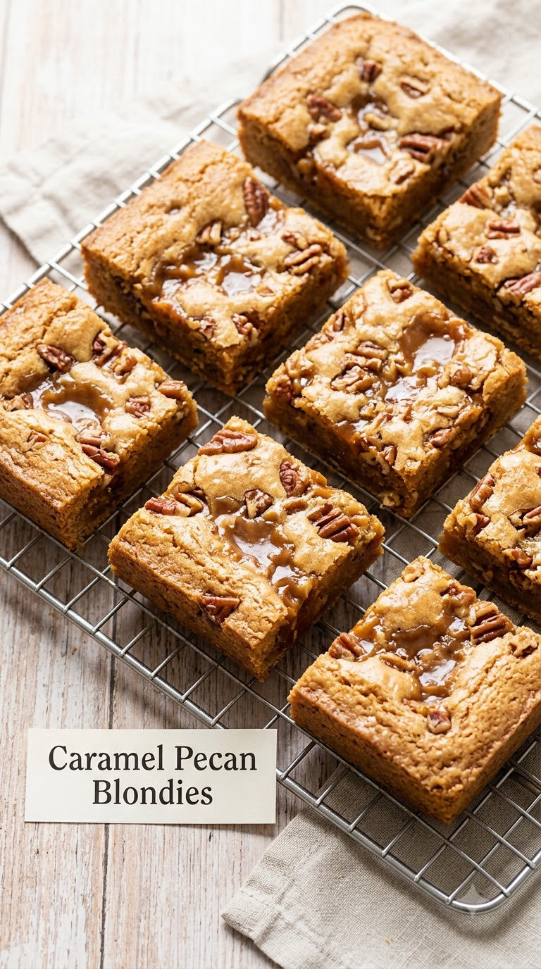Caramel Pecan Blondies