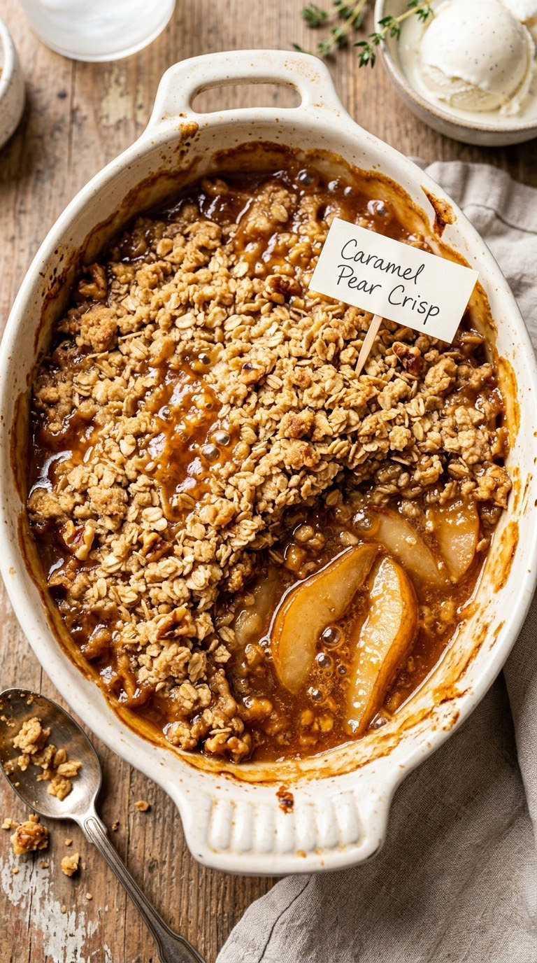 Caramel Pear Crisp
