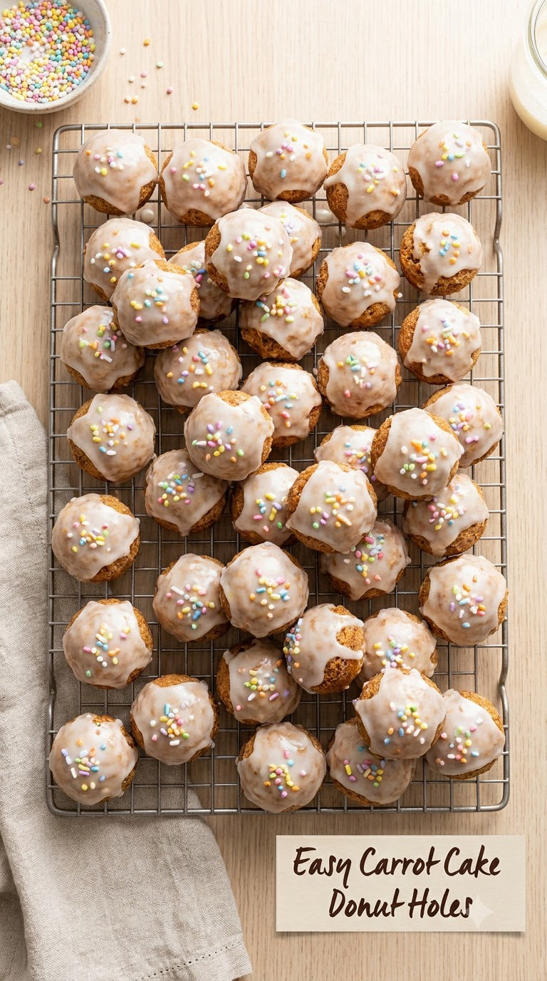 Easy Carrot Cake Donut Holes