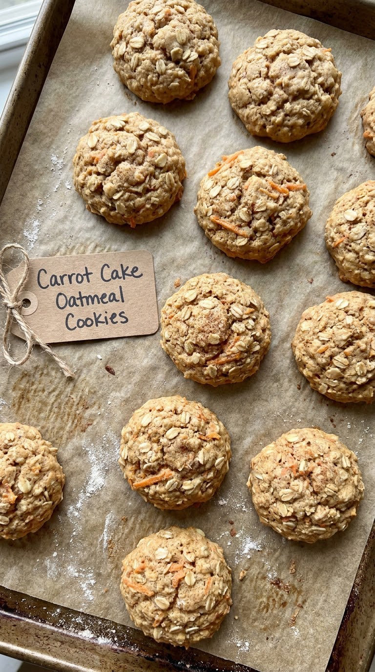 Carrot Cake Oatmeal Cookies