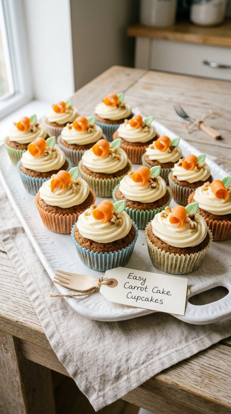 Easy Carrot Cake Cupcakes