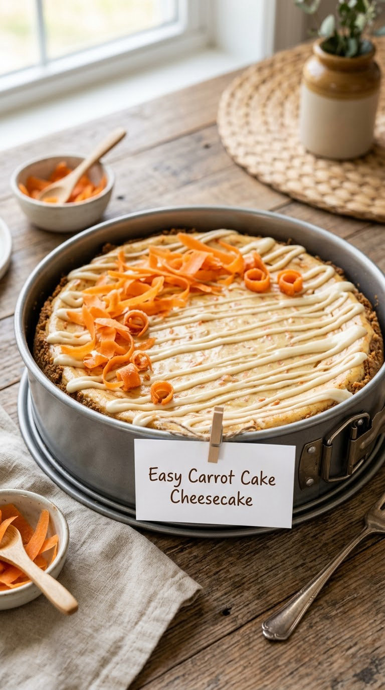 Easy Carrot Cake Cheesecake