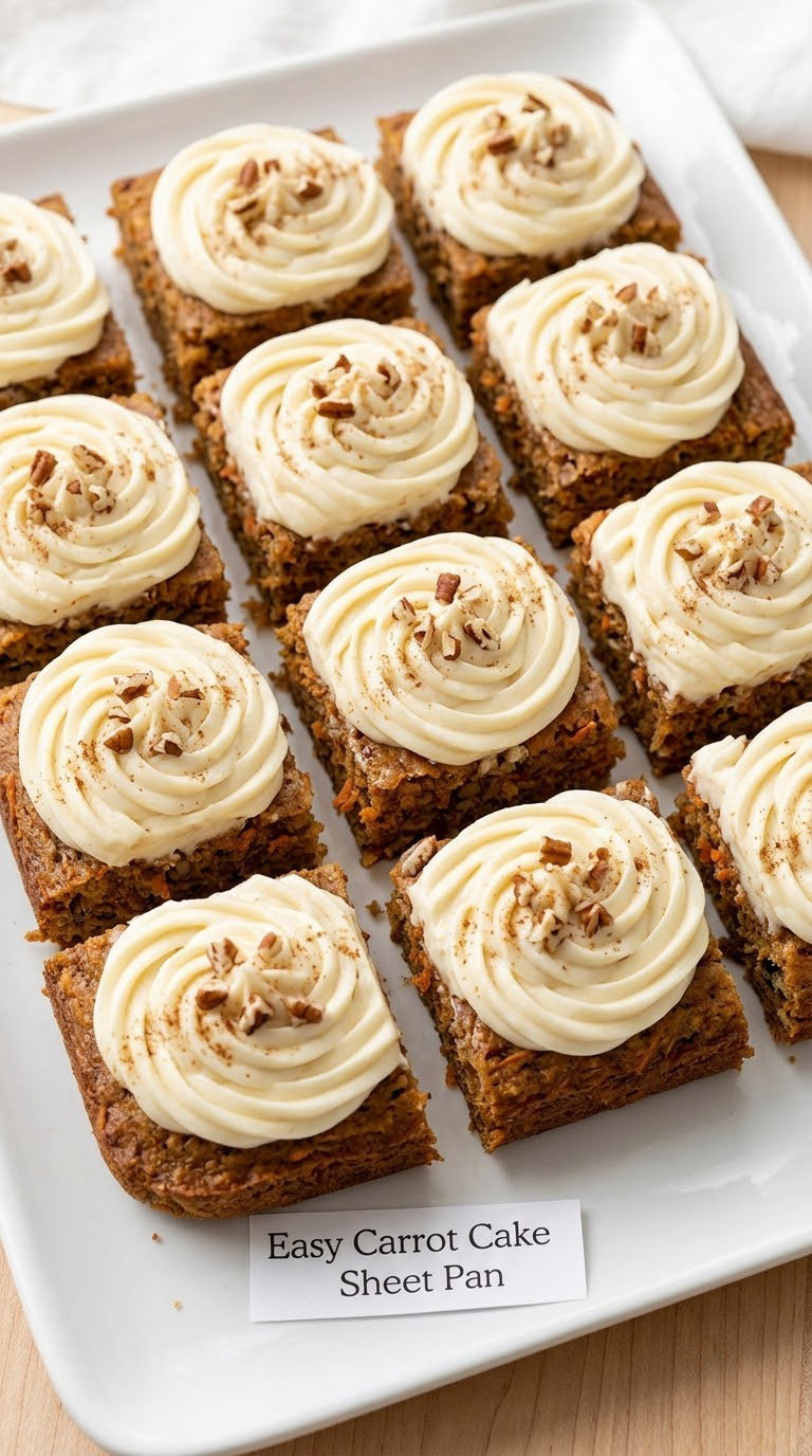 Easy Carrot Cake Sheet Pan