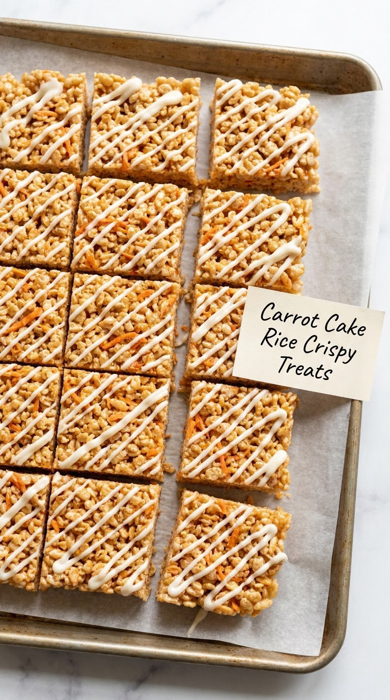 Carrot Cake Rice Crispy Treats