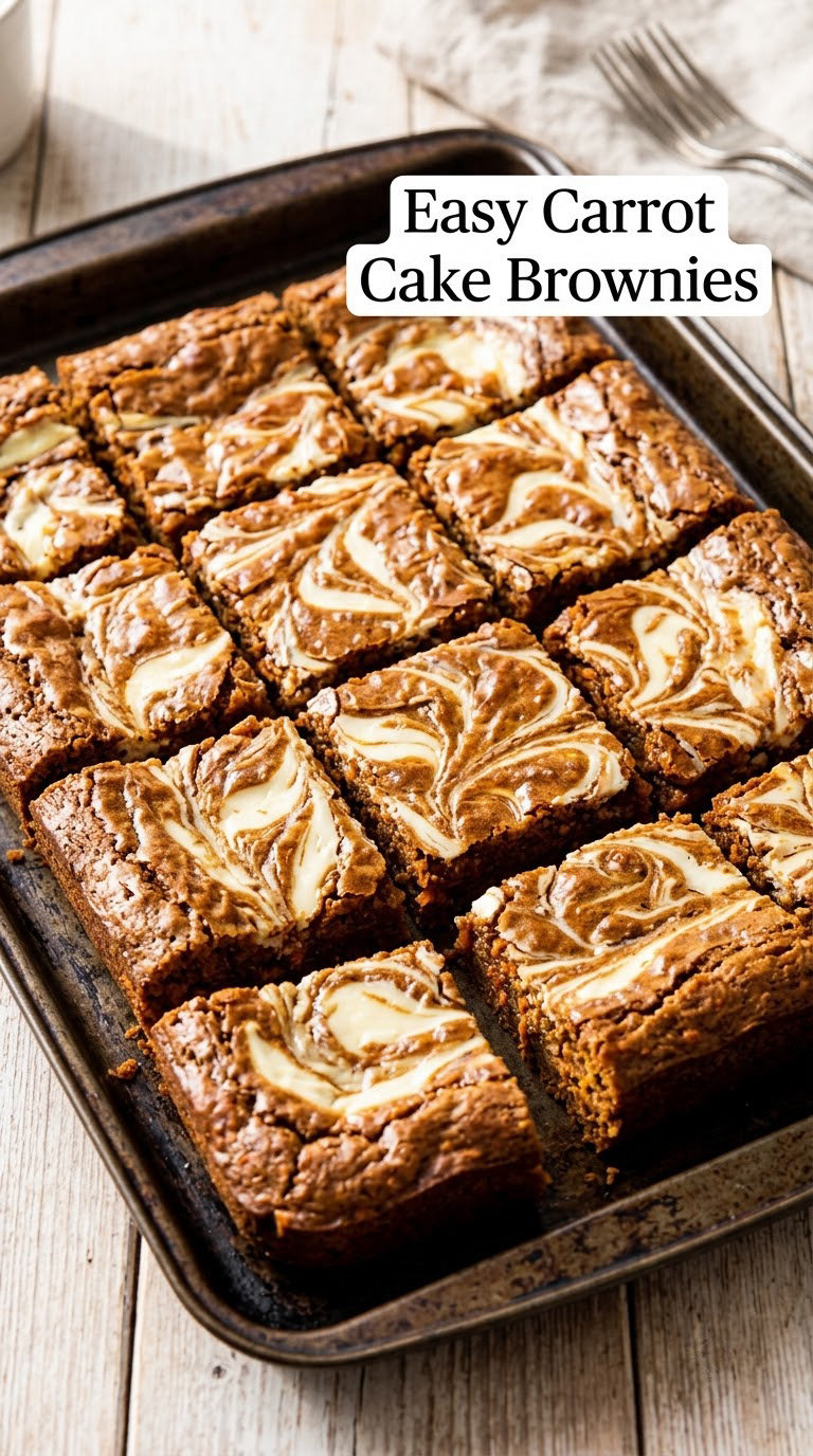 Easy Carrot Cake Brownies