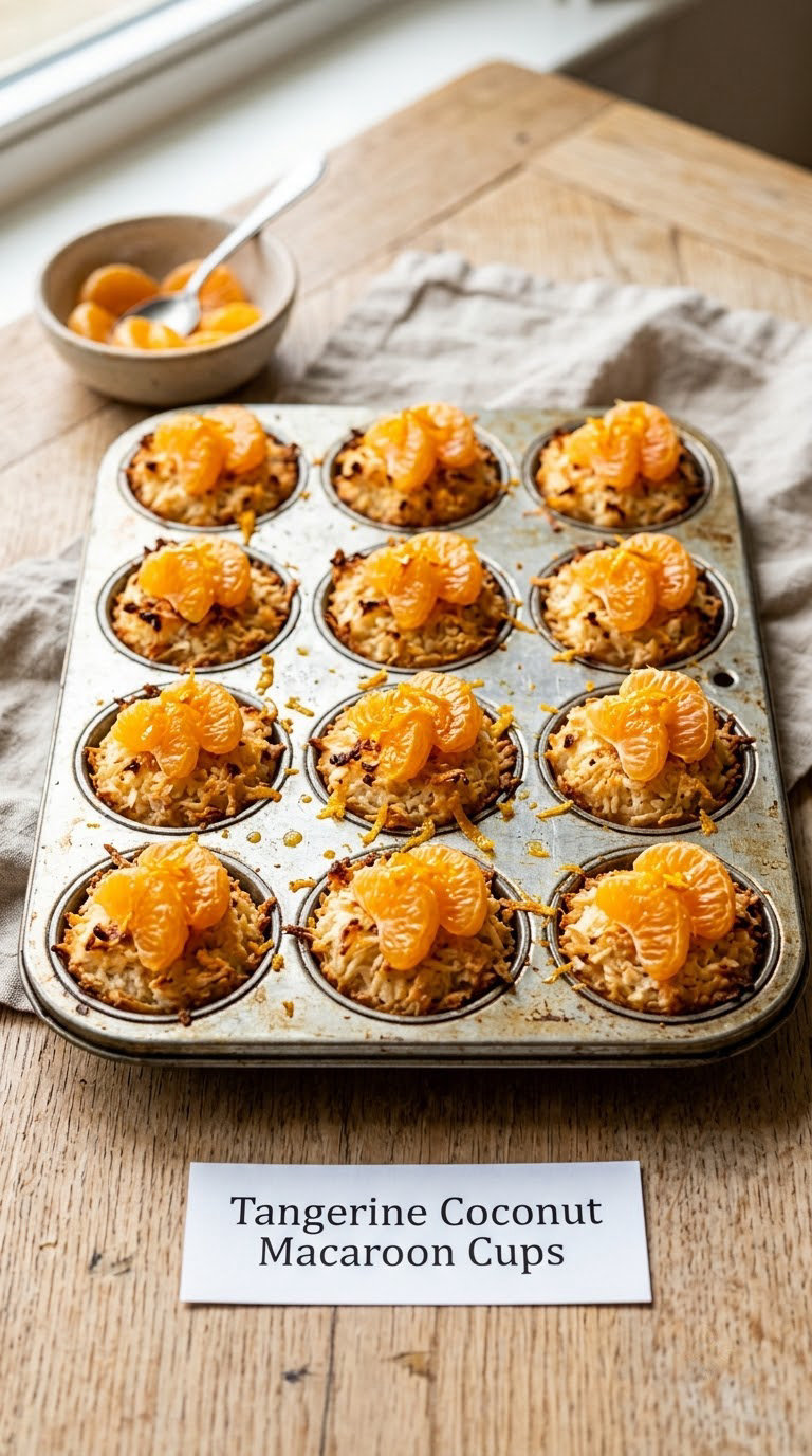 Tangerine Coconut Macaroon Cups