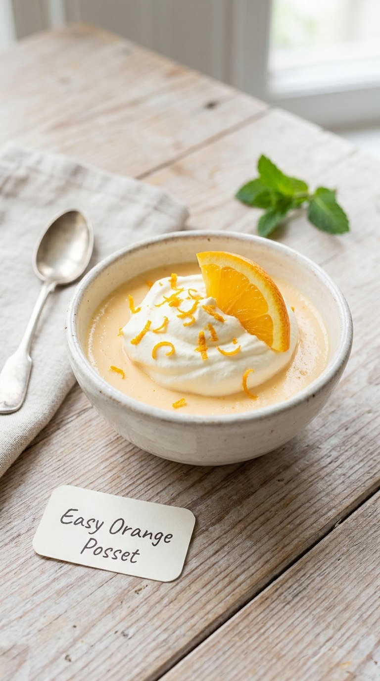 Easy Orange Posset