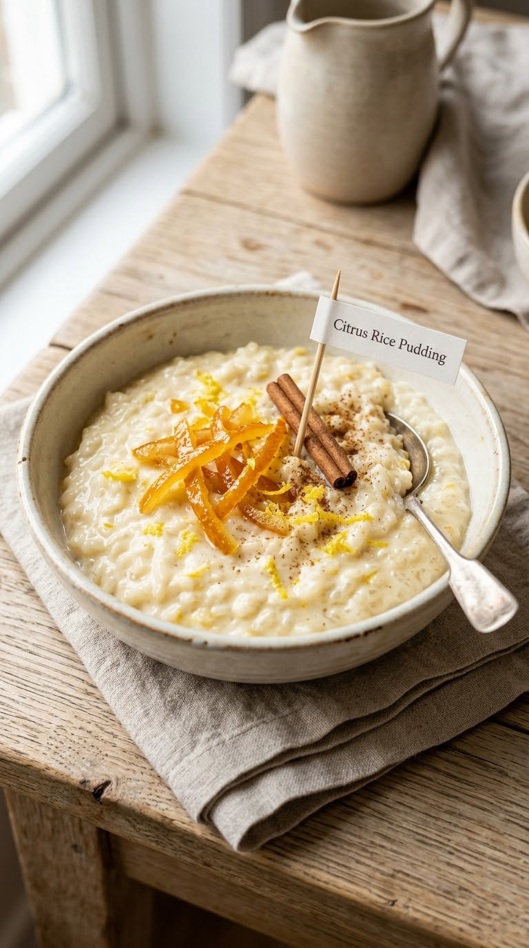 Citrus Rice Pudding