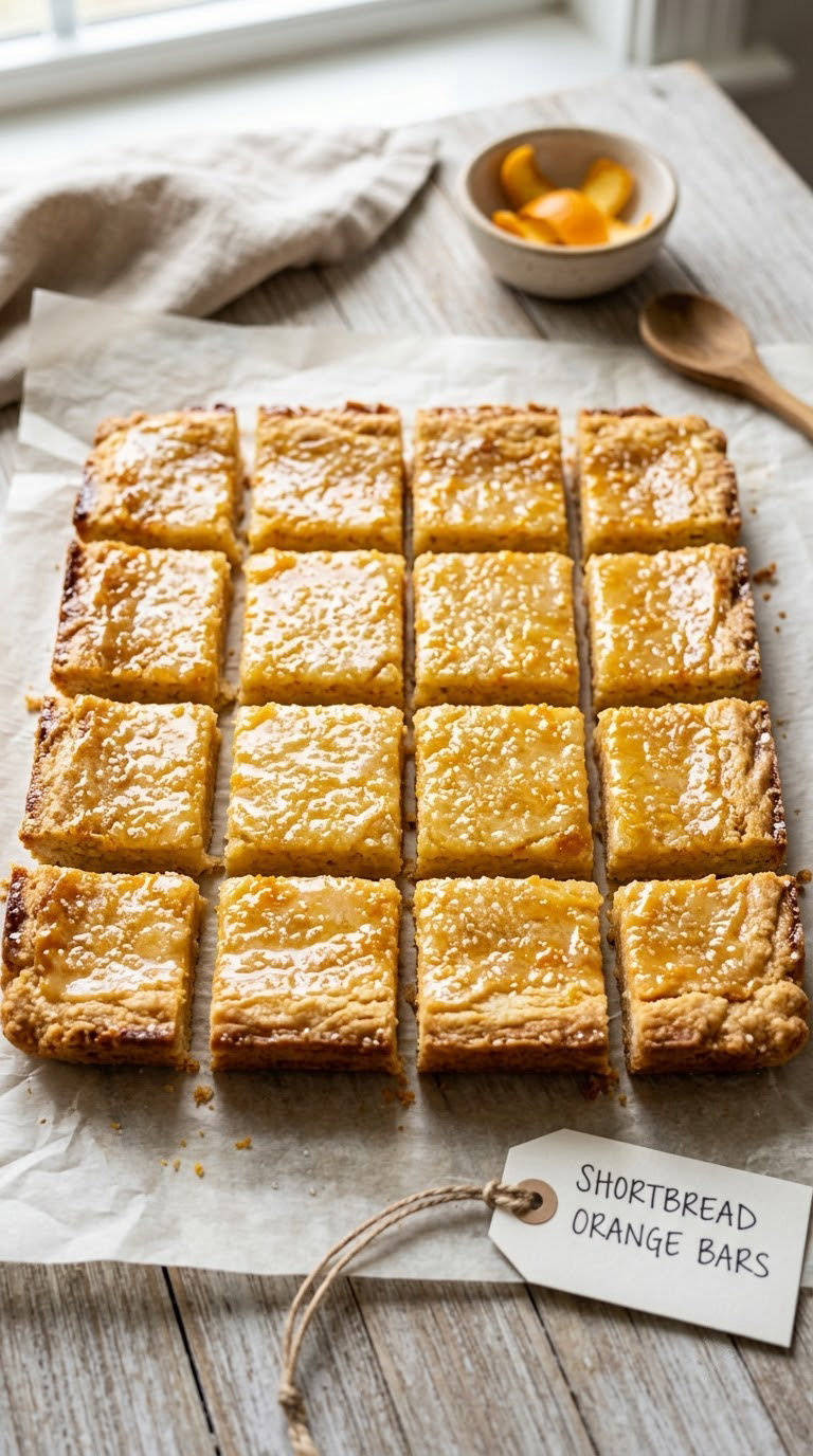 Shortbread Orange Bars