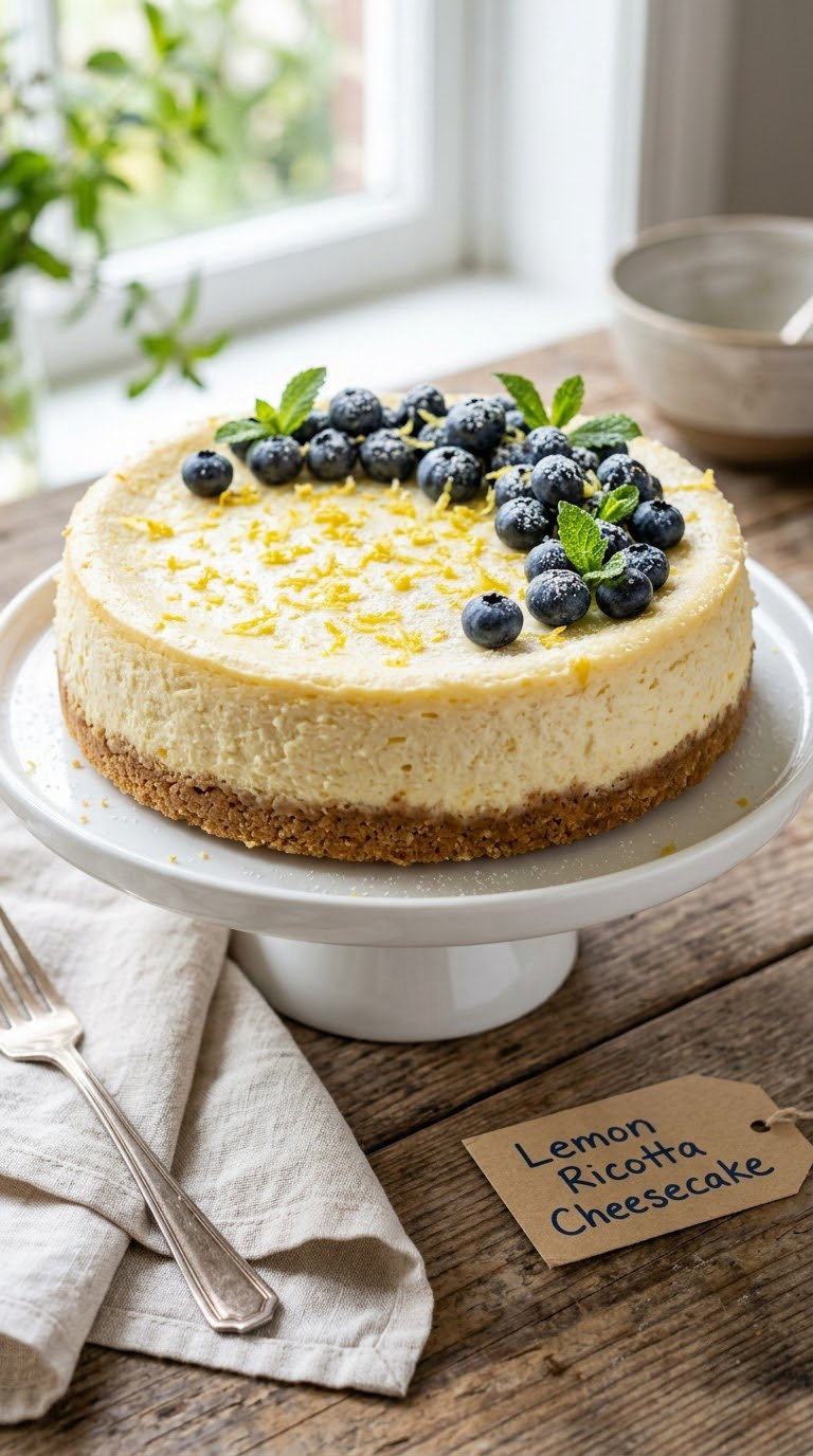 Lemon Ricotta Cheesecake