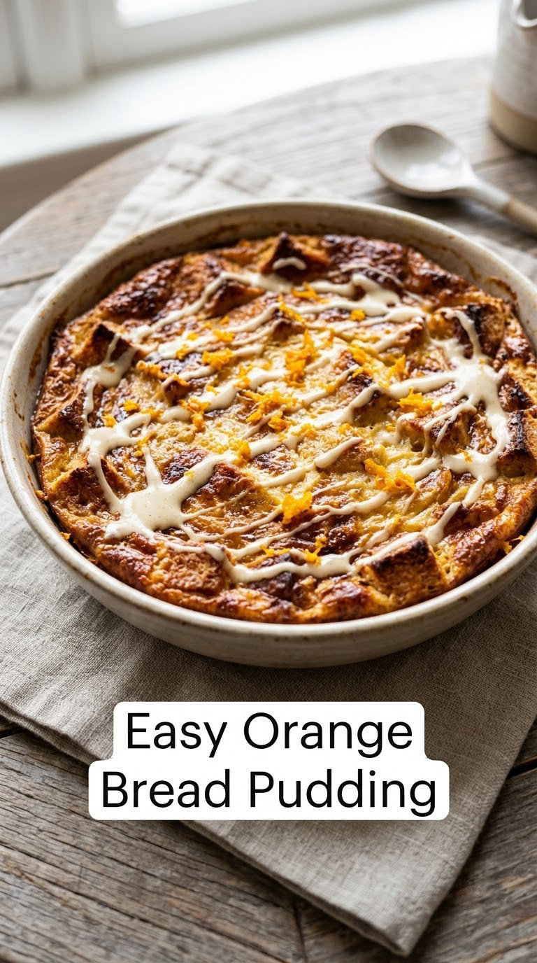 Easy Orange Bread Pudding