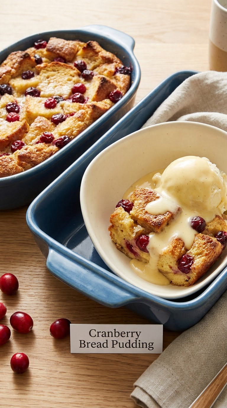 Cranberry Bread Pudding
