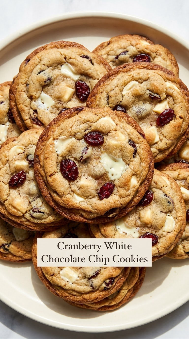 Cranberry White Chocolate Chip Cookies