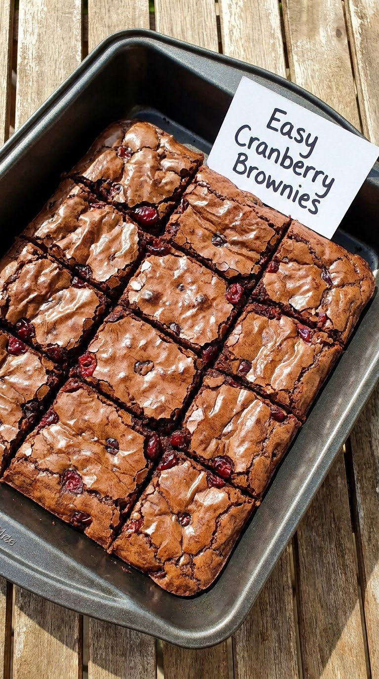 Easy Cranberry Brownies
