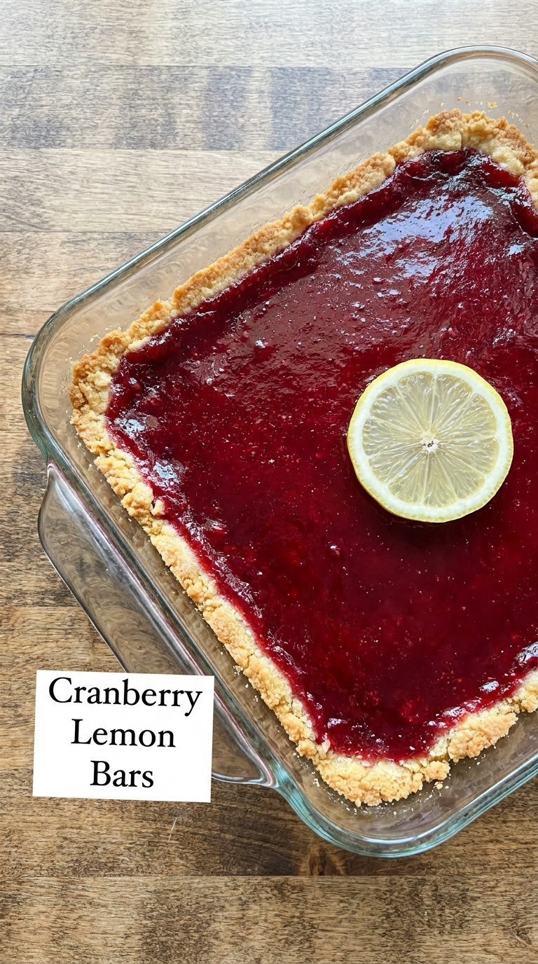 Cranberry Lemon Bars