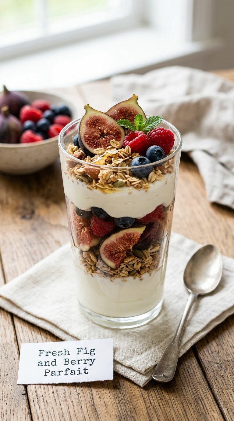 Fresh Fig and Berry Parfait