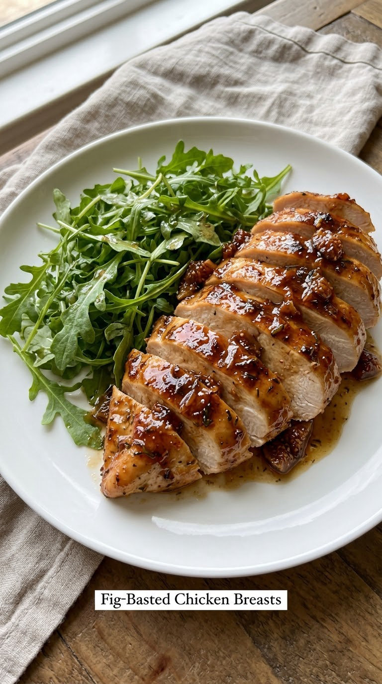 Fig-Basted Chicken Breasts