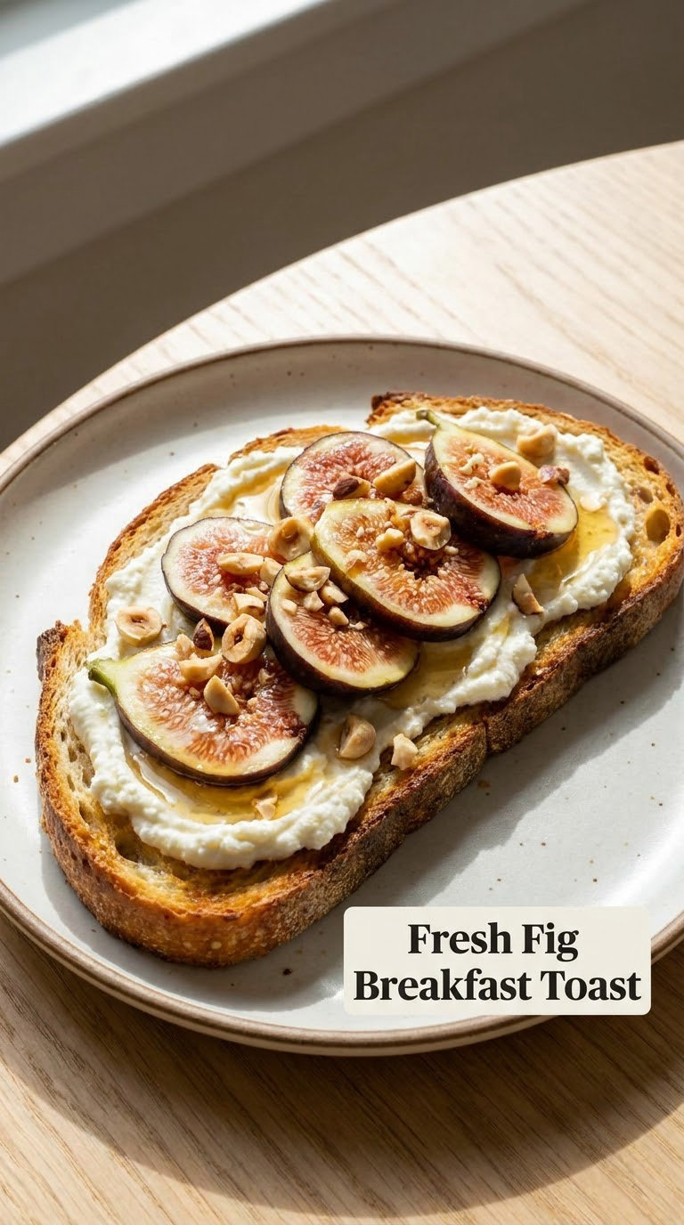 Fresh Fig Breakfast Toast