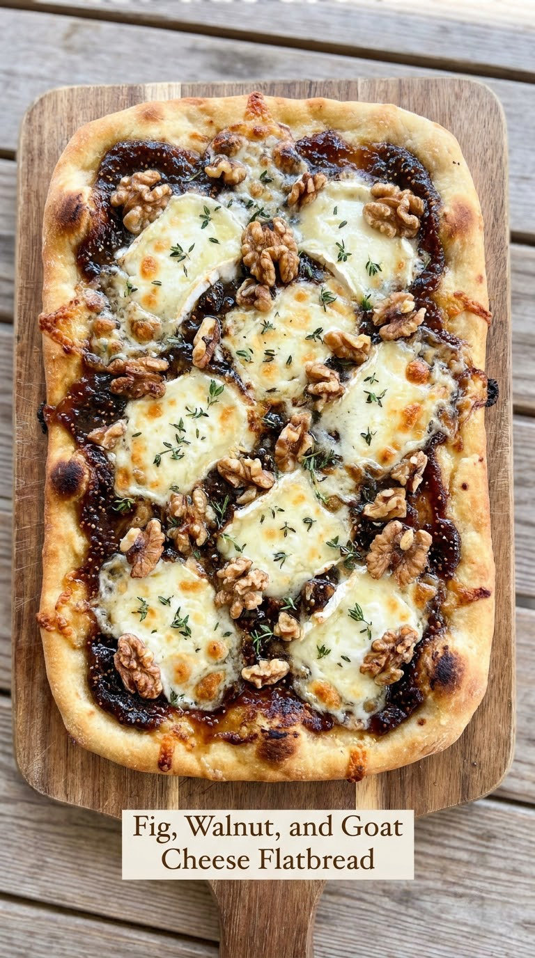 Fig, Walnut, and Goat Cheese Flatbread