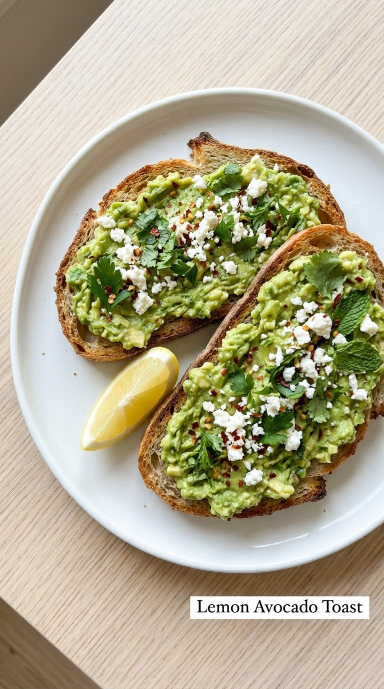 Lemon Avocado Toast