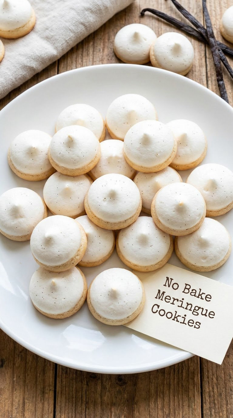 No Bake Meringue Cookies