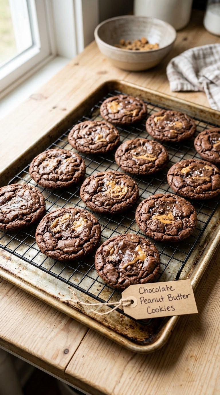 Chocolate Peanut Butter Cookies