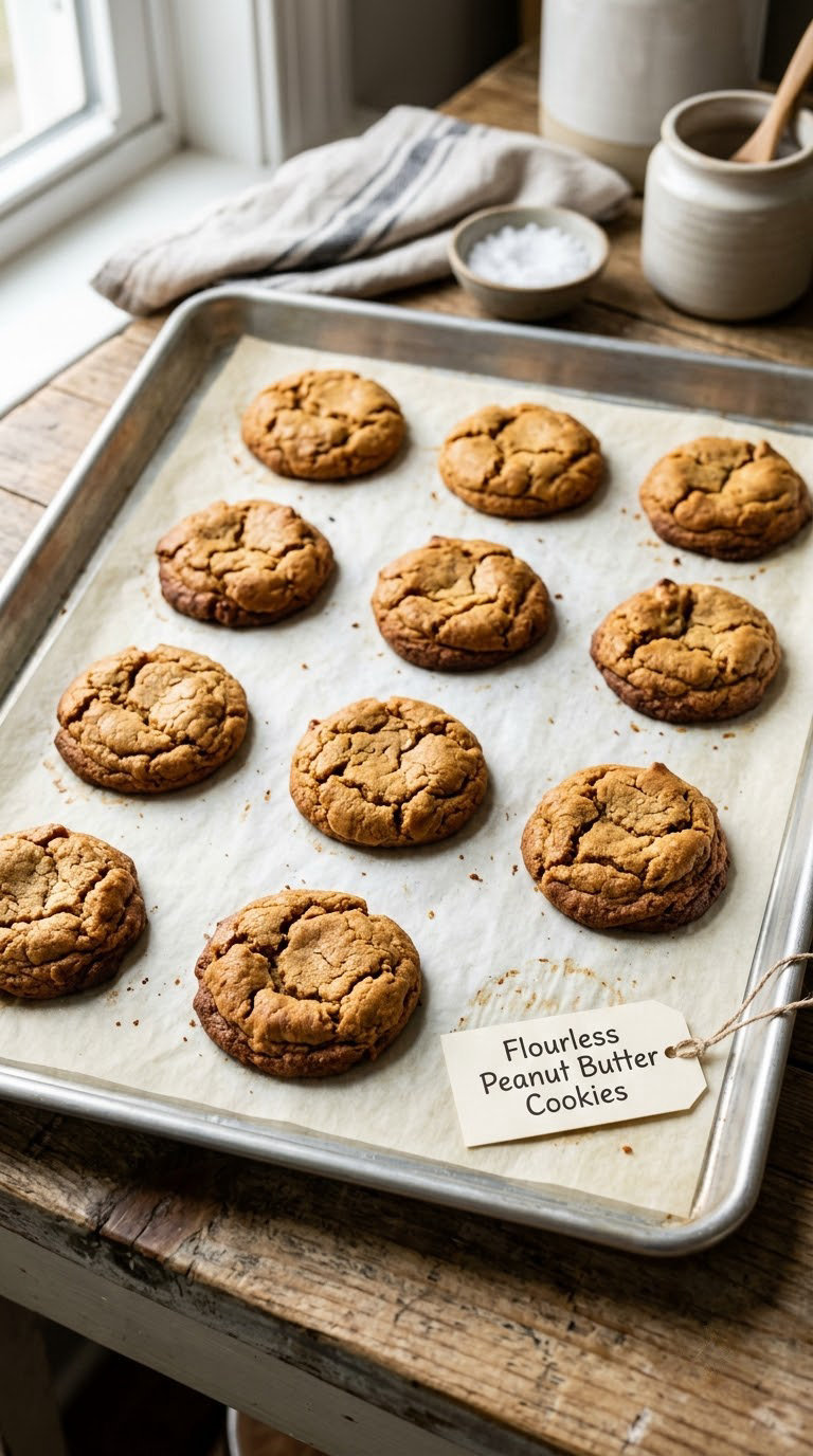Flourless Peanut Butter Cookies