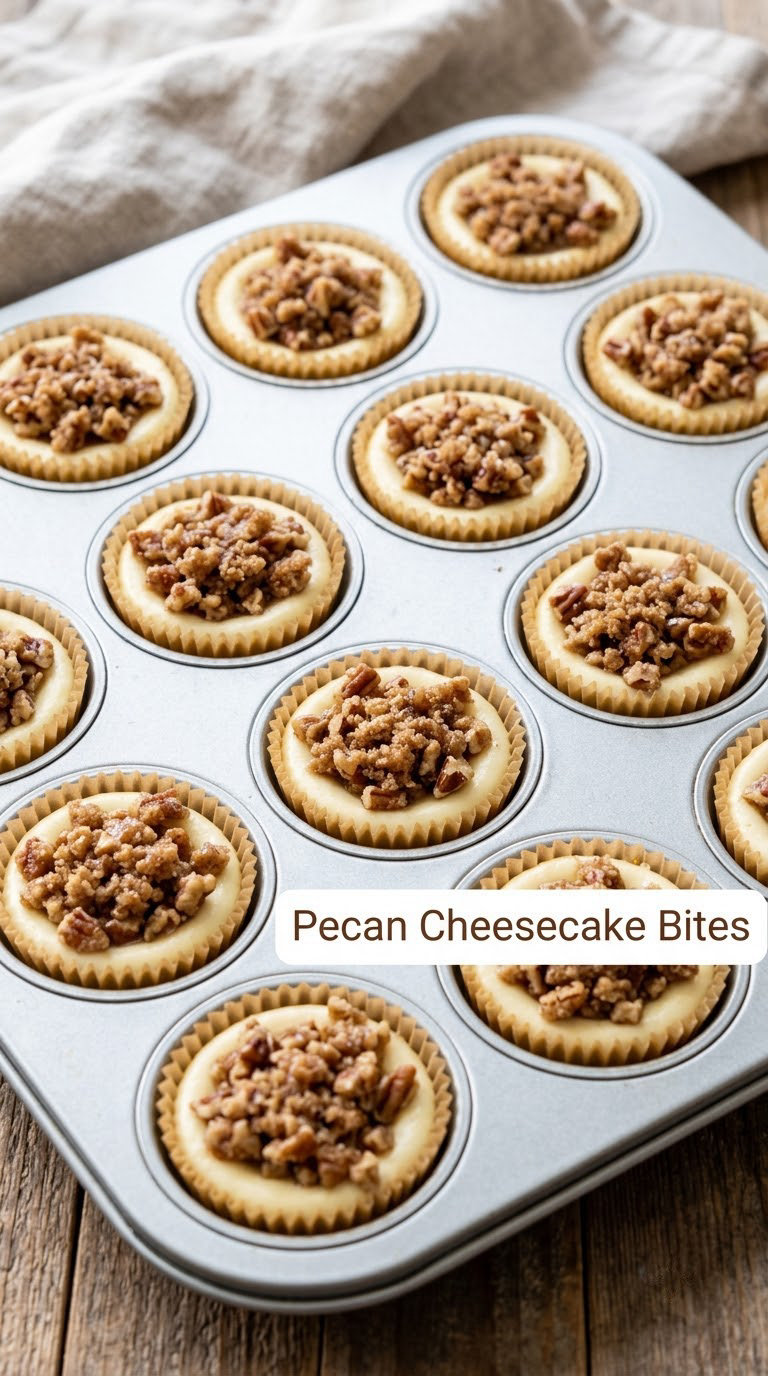 Pecan Cheesecake Bites