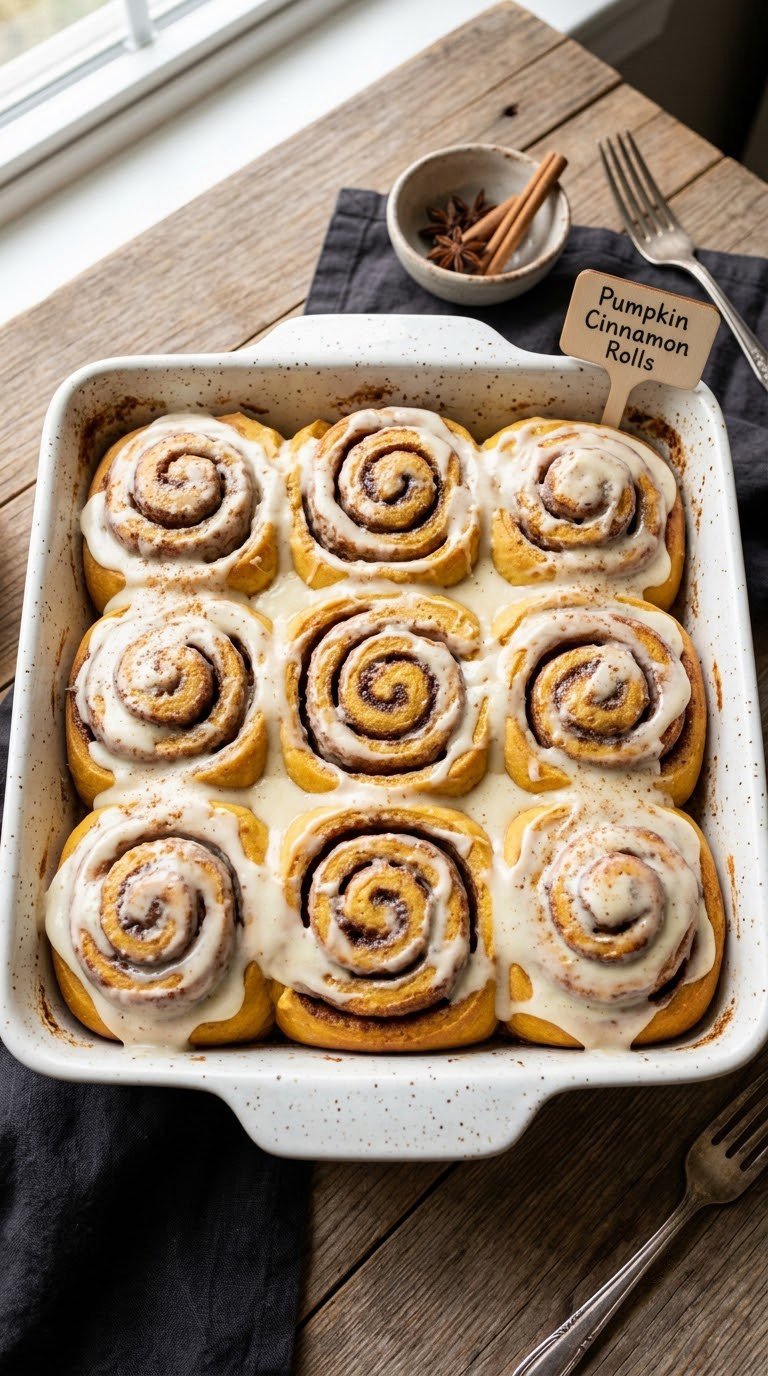 Pumpkin Cinnamon Rolls