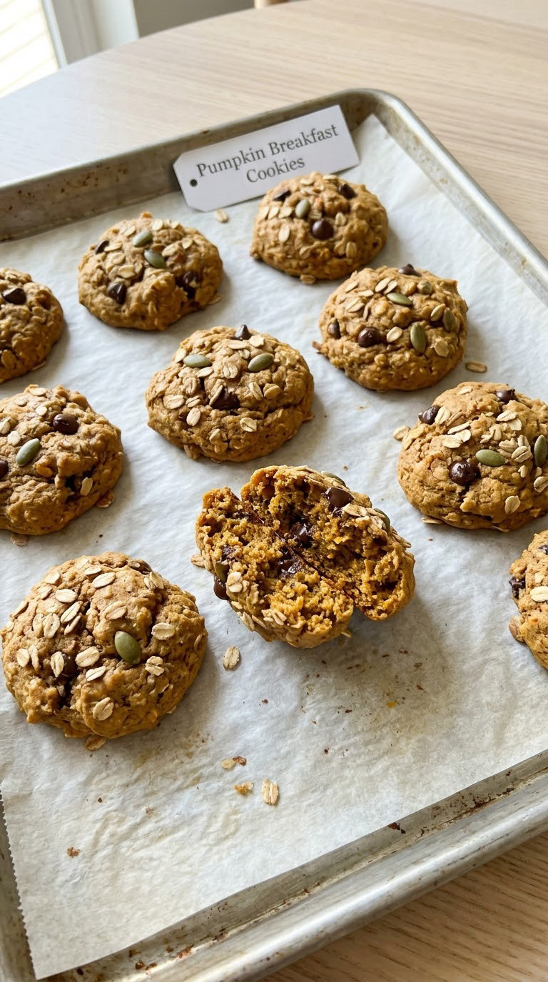 Pumpkin Breakfast Cookies
