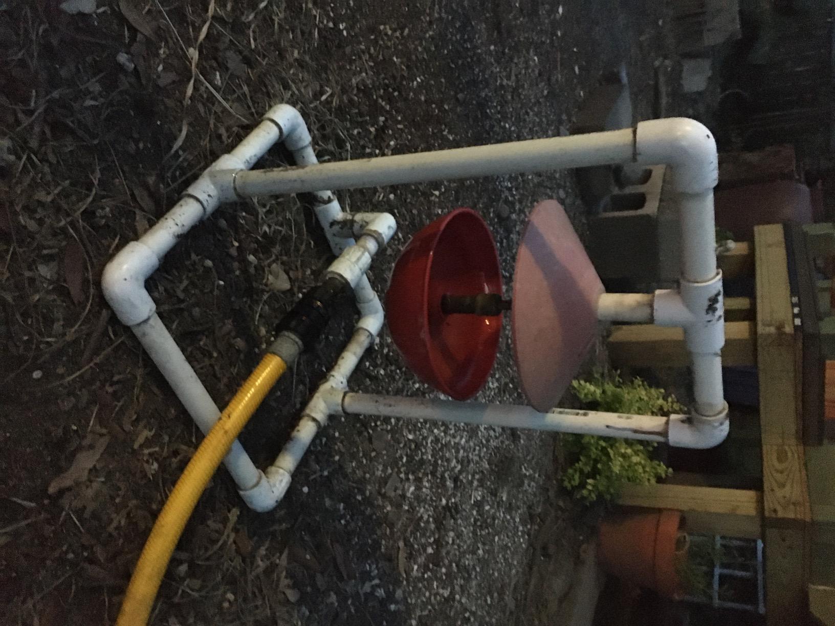 Little Giant® Automatic Poultry Fount | Game Bird Fount | Heavy Duty Plastic | Waterer Bowl with Hose Attachment | 1.5 Quarts customer photo 2