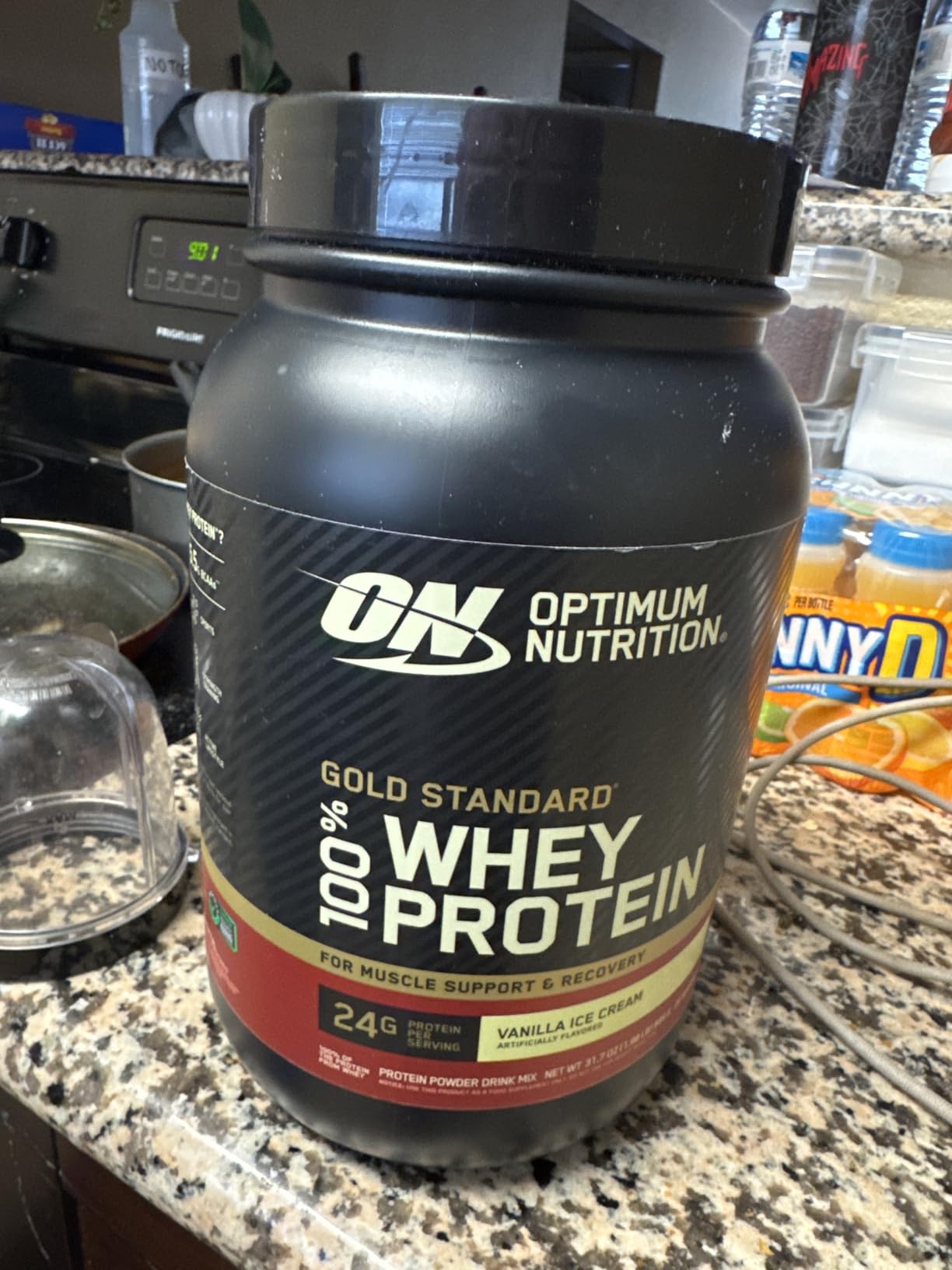 Optimum Nutrition Gold Standard Whey Protein Powder, Vanilla Ice Cream, 2LB customer photo 2