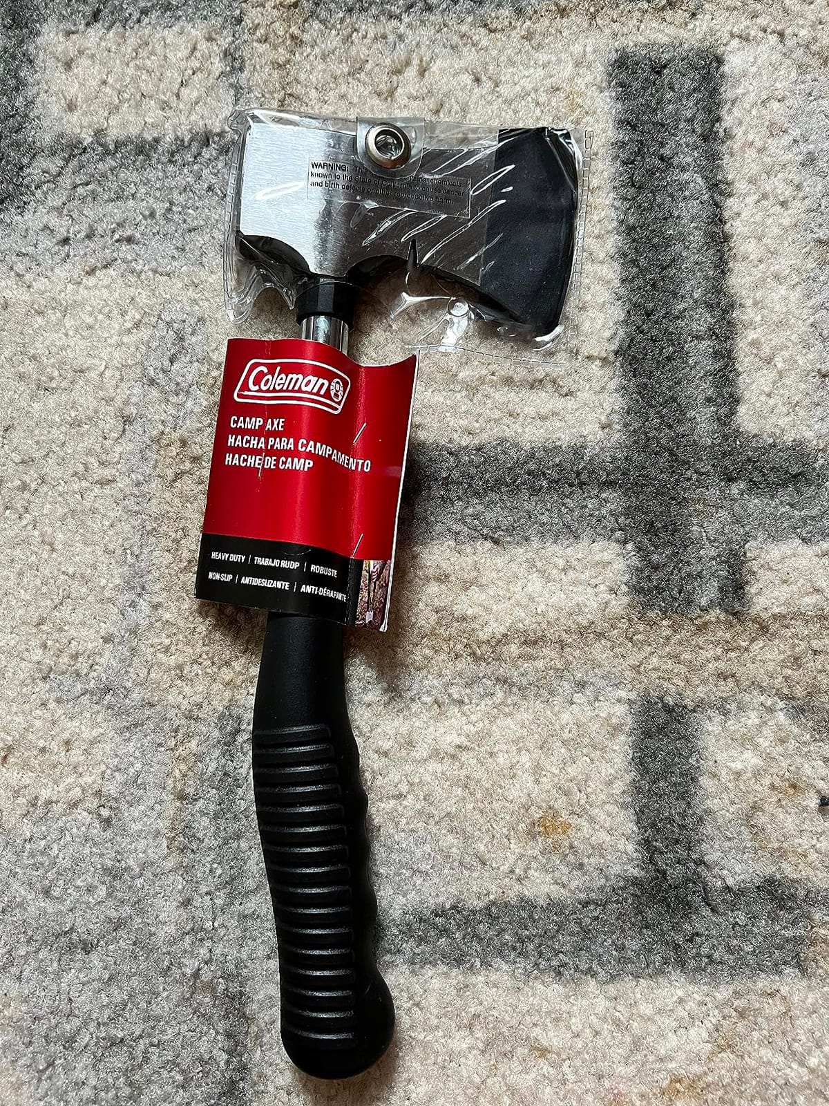 Coleman Axe with Durable Steel Head & Non-Slip Grip Handle, Great for Splitting Wood & Hammering Stakes, Ideal for Camping, Survival, Landscaping customer photo 2