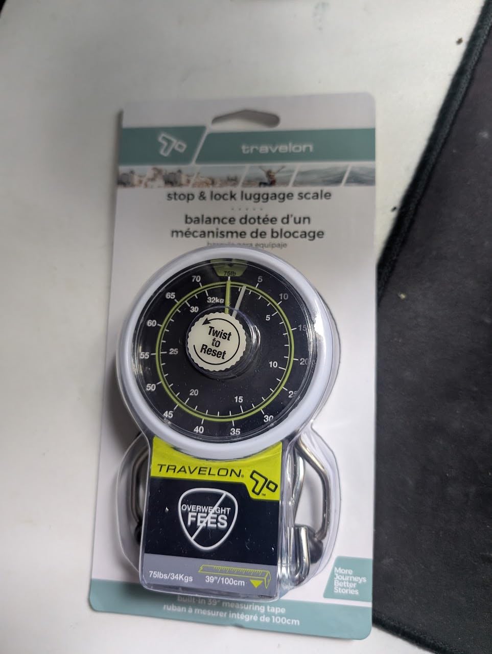 Travelon Stop and Lock Luggage Scale with Tape Measure customer photo 1