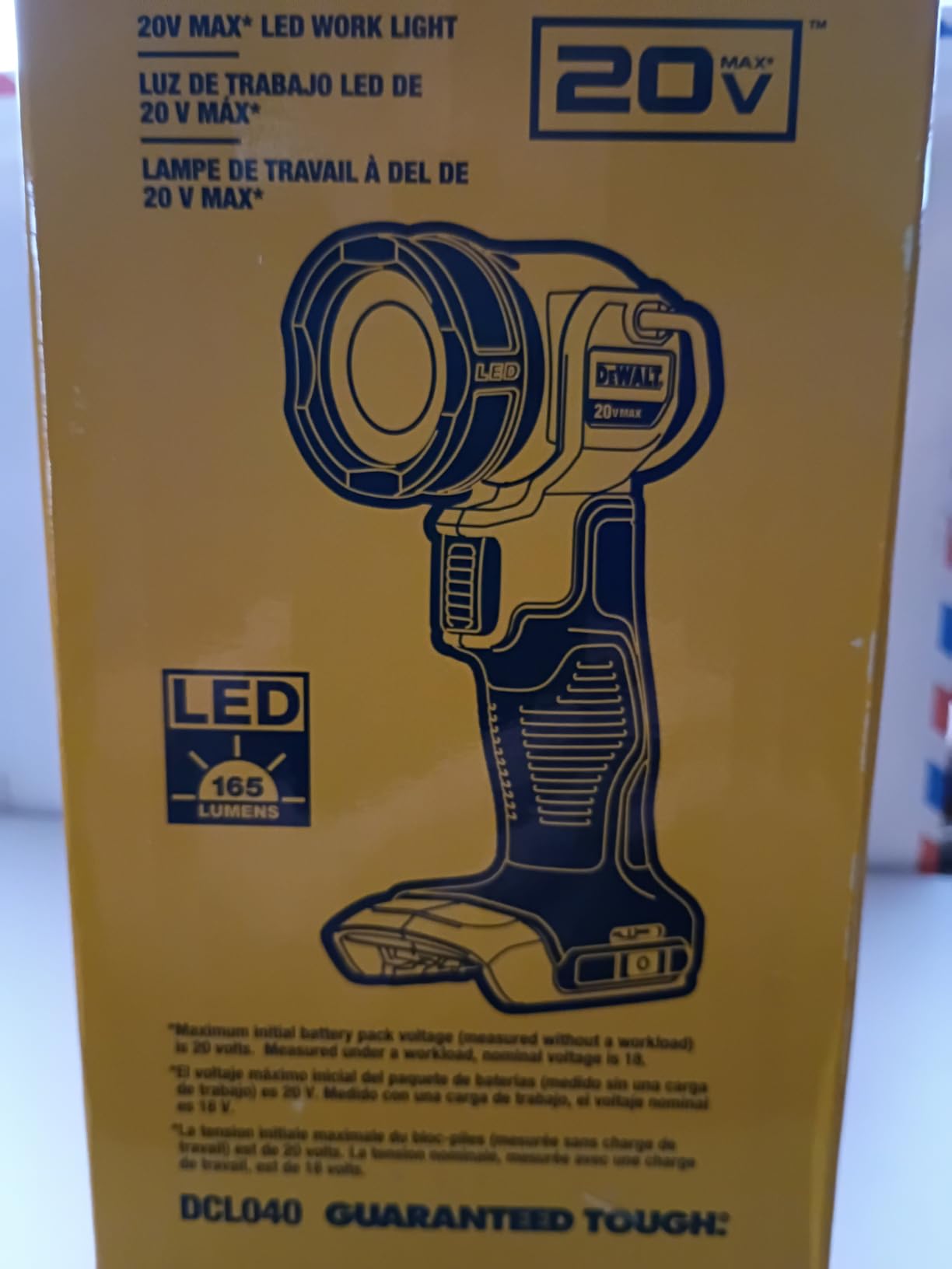 DEWALT DCL040 Work Light customer photo 1