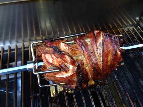 OneGrill Heavy Duty Chrome Universal Grill Rotisserie Kit with 13 Watt 50 lb. Stainless Electric Motor - 37 X 1/2 Inch Hexagon Spit Rod (Grills Up to 28 Inches Wide) Not for Weber. customer photo 2