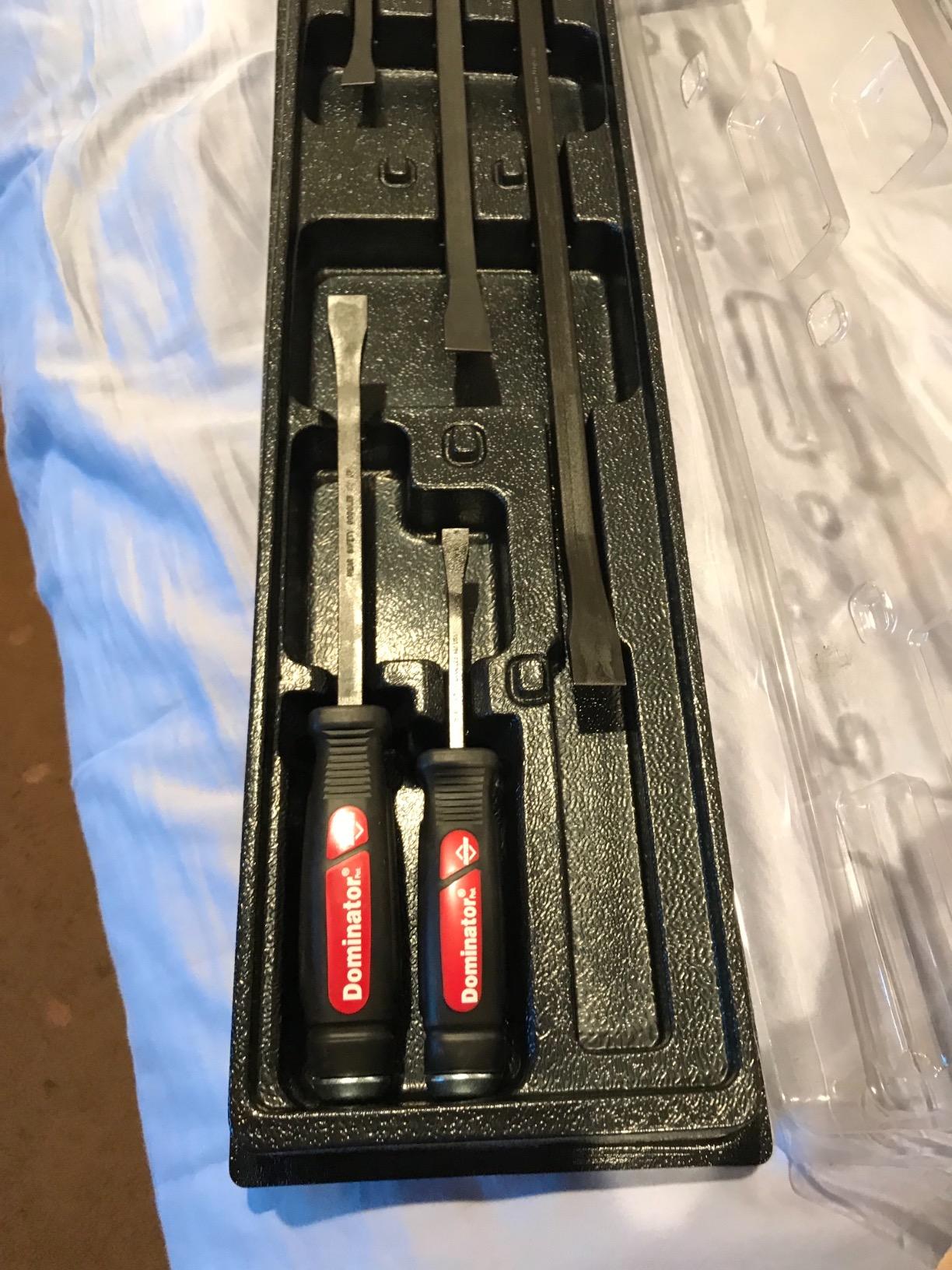 Mayhew Tools 61366 Dominator Pry Bar Set, 5-Piece Curved, Black Oxide Finish customer photo 1