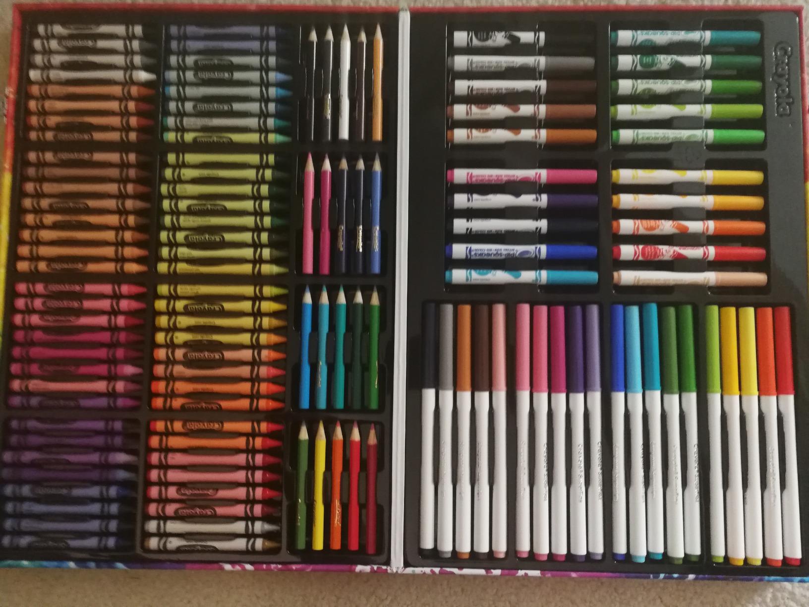 Crayola Inspiration Art Case Coloring Set, 140pc Space Theme – Art Kit for Kids, Crayons, Markers, Pencils, Gift for Boys & Girls, Ages 5, 6, 7, 8 [Amazon Exclusive] customer photo 2
