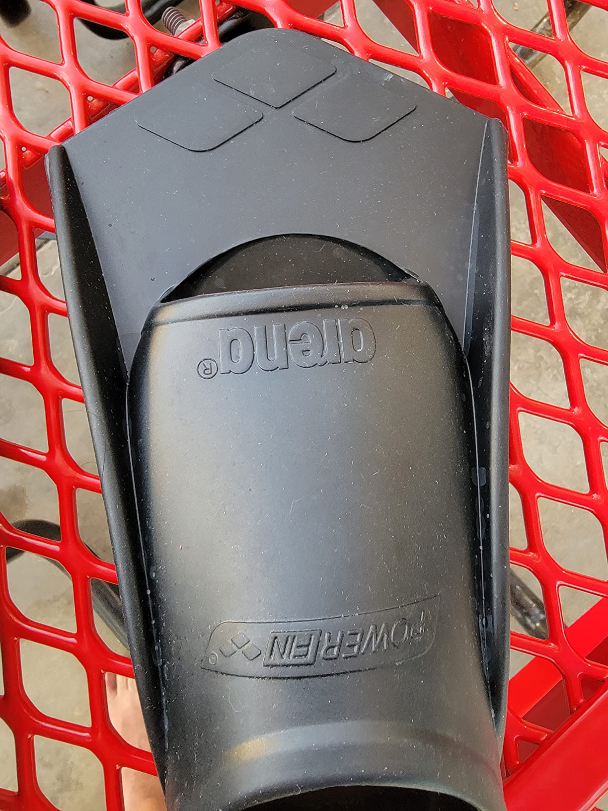 Arena Powerfin Swim Training Fin Short Blade Silicone Closed Heel Full Foot Pocket customer photo 2