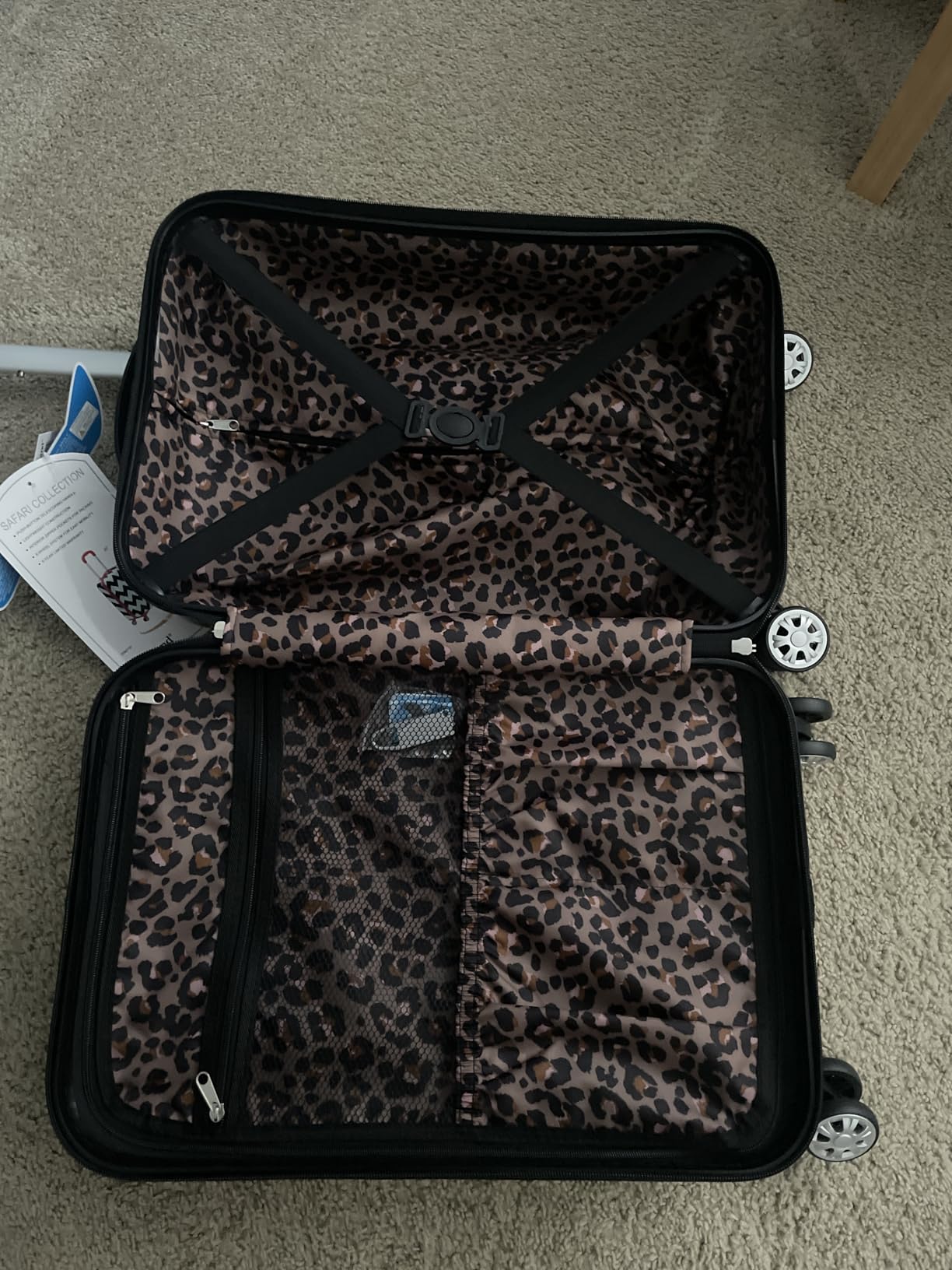 Rockland Safari Hardside Spinner Wheel Luggage, Carry-on 20
