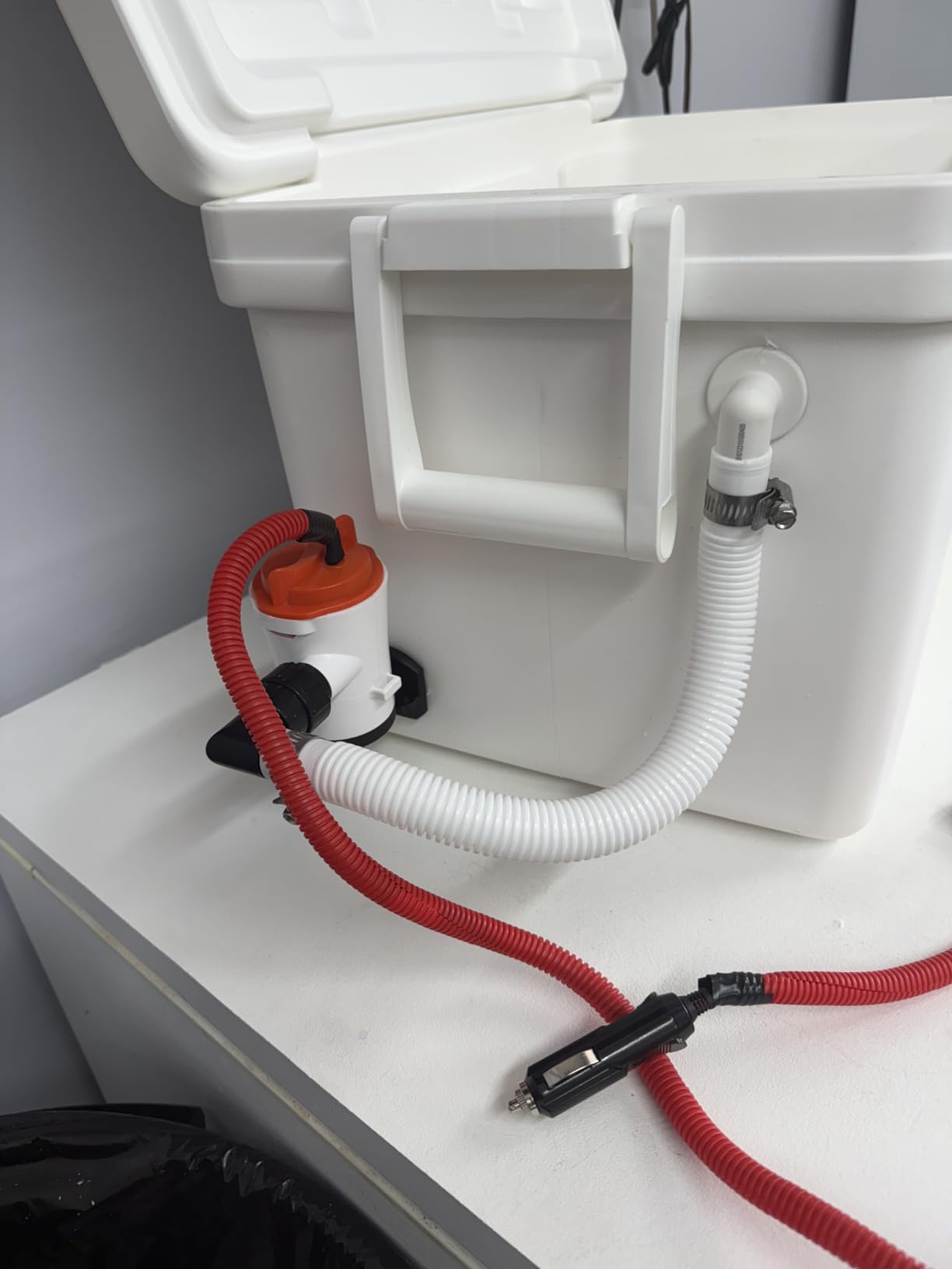 SEAFLO 05 Series 800 GPH Angled Baitwell/Livewell Pump- 12V DC, Detachable Motor, Corrosion-Resistant Submersible Aerator for Freshwater and Saltwater Use - CE & Rohs Certified-4 Year Warranty. customer photo 1