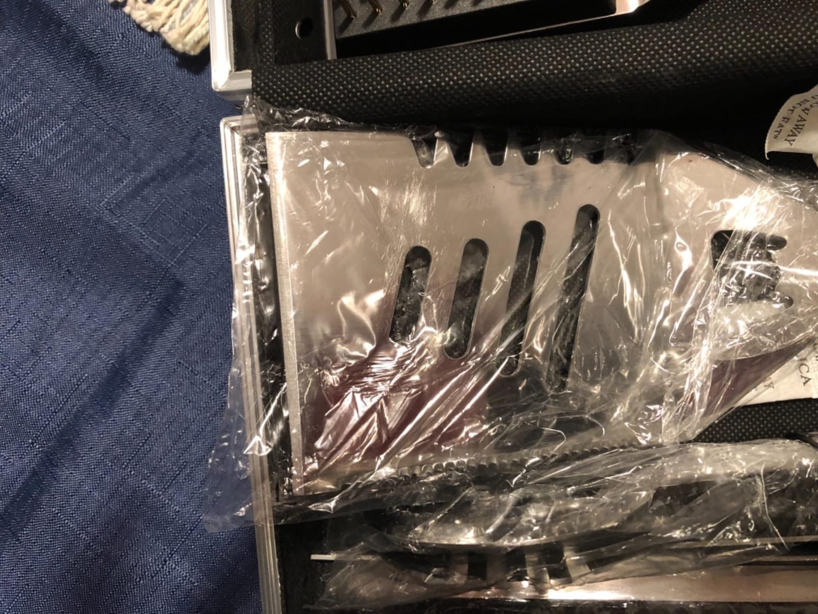 Home-Complete Stainless Steel BBQ Grill Accessories Set, 16-Piece-Set customer photo 2