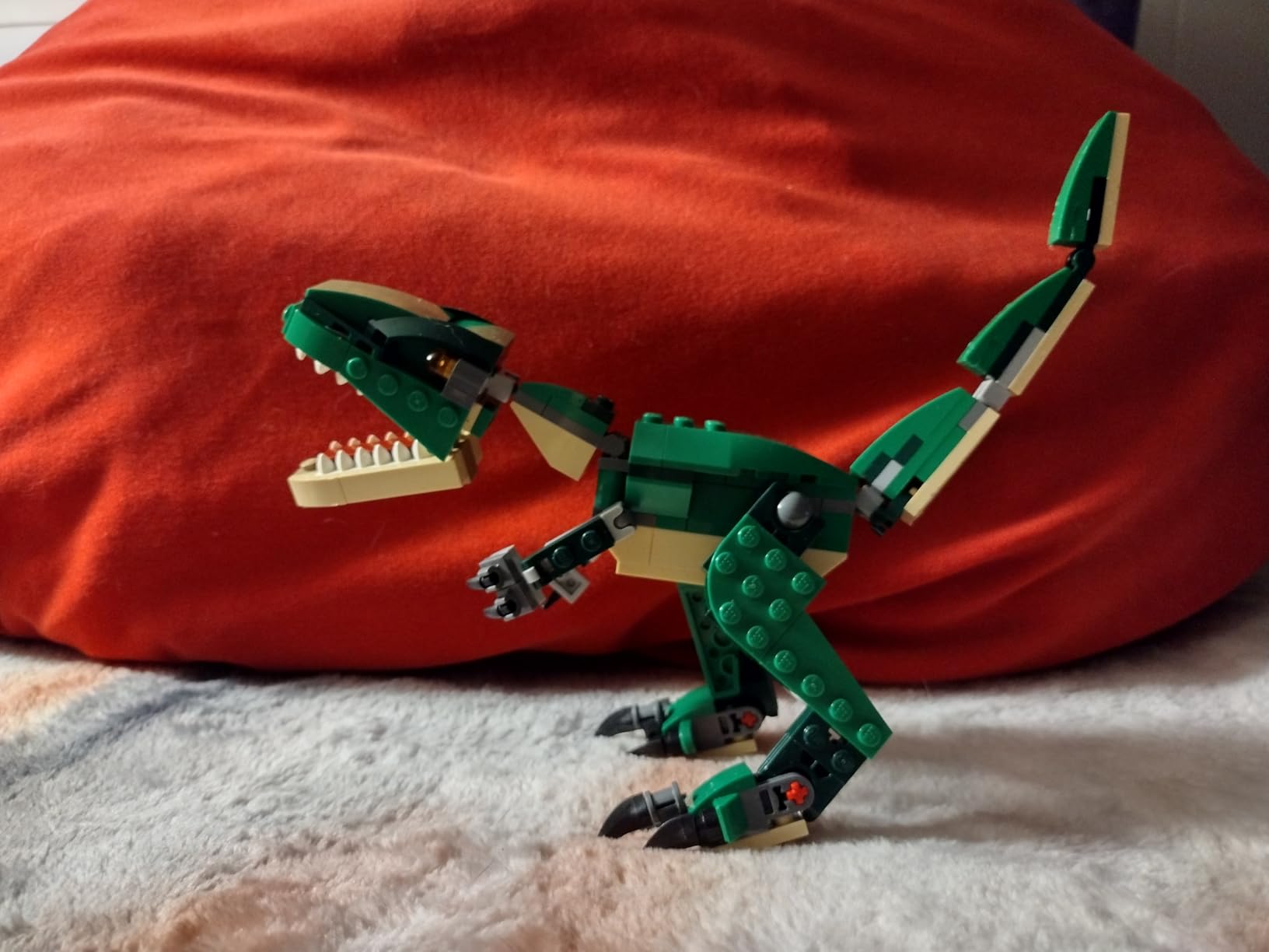 LEGO Creator 3 in 1 Mighty Dinosaur Toy, Transforms from T. rex to Triceratops to Pterodactyl Dinosaur Figures, Great Gift for 7-12 Year Old Boys & Girls, 31058 customer photo 2