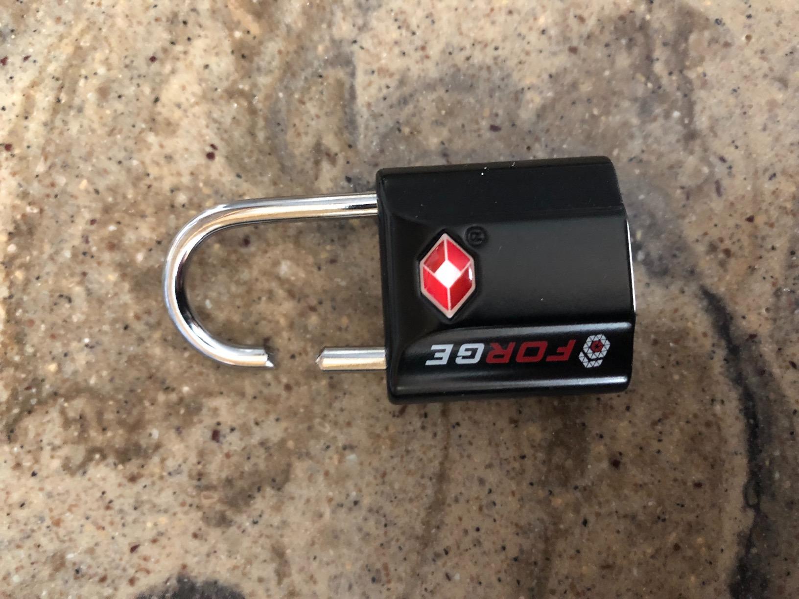 FORGE OX TSA Accepted Keyed Luggage Locks, TSA Travel Lock, Black 4 Pack. customer photo 1