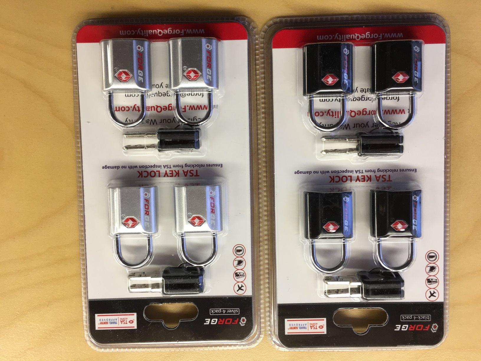 FORGE OX TSA Accepted Keyed Luggage Locks, TSA Travel Lock, Black 4 Pack. customer photo 2