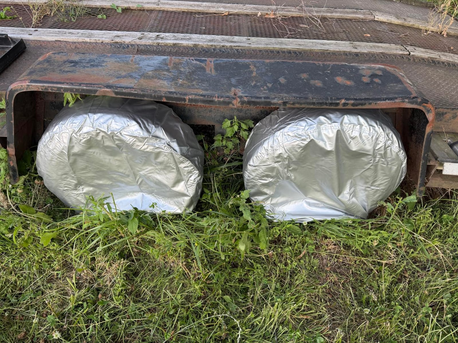 Explore Land Tire Covers 4 Pack Fit Tire Diameters 26-28.75 inch, Charcoal customer photo 2