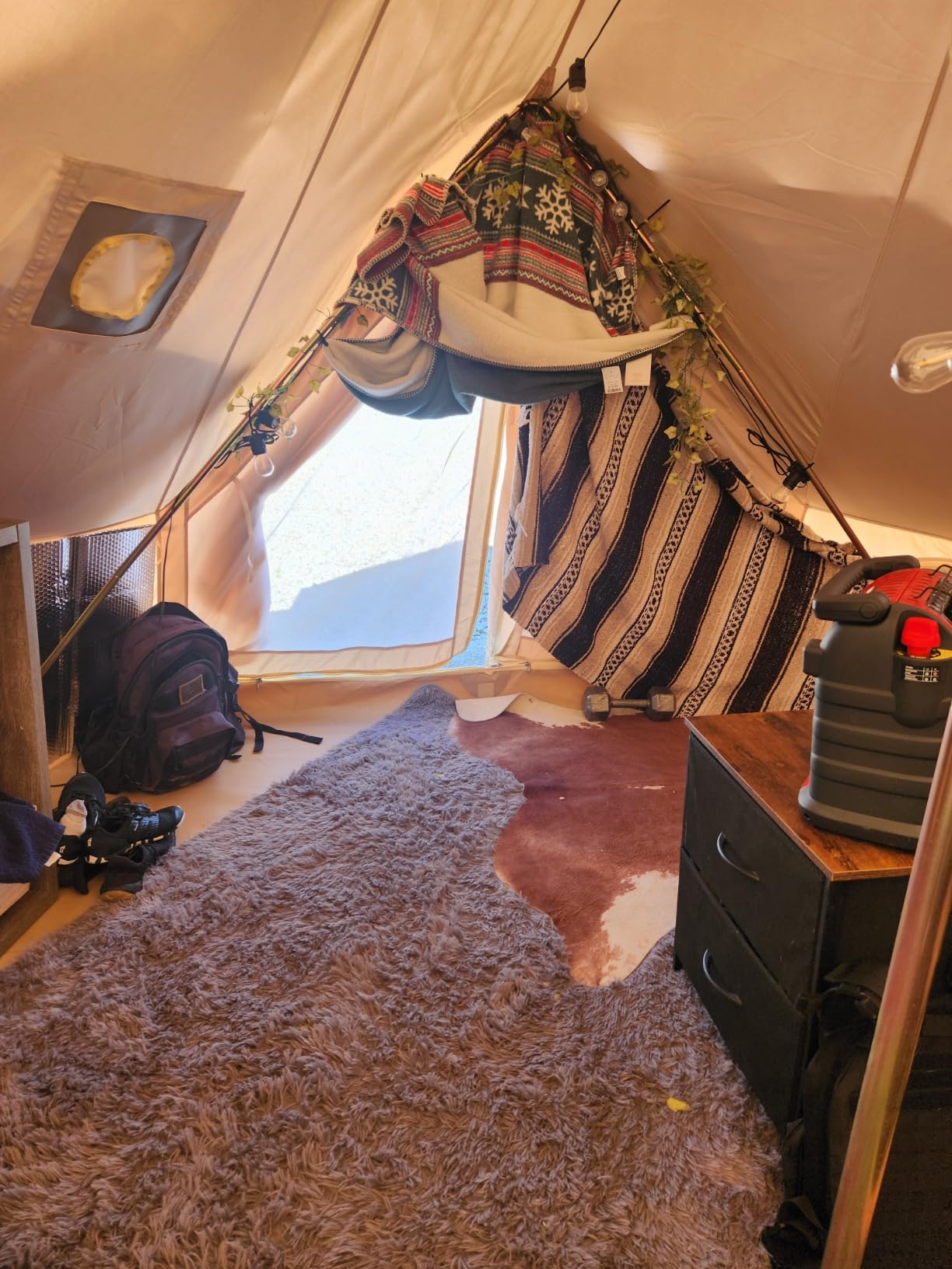 DANCHEL OUTDOOR B5PRO Canvas Bell Tent with Stove Jack 13ft/16.4ft/20ft customer photo 1